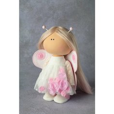 Авторская кукла "Девочка бабочка розовая" ручной работы, интерьерная Кукольная коллекция Натальи Кондратовой