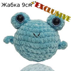 Жабка вязаная мягкая игрушка 9см Мягкие игрушки Belai Toys