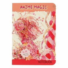 "Контэнт" Блокнот «Аниме MAGIC» ( 120 x 170 мм) 32 л. клетка Девочка в кимоно с цветком 99907566