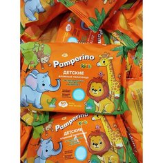 "Pamperino Kids" - влажные детские полотенца с ромашкой и алоэ вера от 10шт по 400₽ Восток