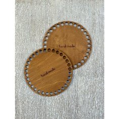 Донышки для вязания сумок, корзин набор 2шт. "Hand Made" мокко Аливан