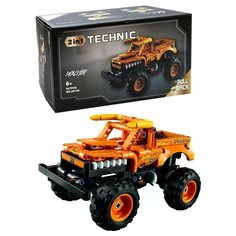 Конструктор Техник Монстры "Monster Jam Монстр Джем Сумасшедший Бык" 247 деталей Пластмастер