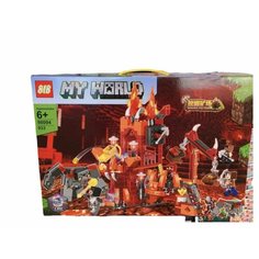 Конструктор My world Майнкрафт Minecraft Мой мир Башня набор 933 детали Lion King