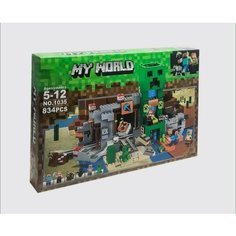 Конструктор Майнкрафт Шахта Крипера/834 детали SX
