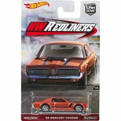 Hot Wheels Premium Car Culture: HW Redlines 68 Mercury Cougar редкая коллекционная модель (машинка) Нет бренда