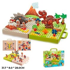 Мозаика 3169-54 с шуруповертом в чемодане Китайская игрушка1