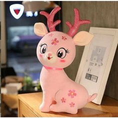 Мягкая игрушка Олень 50см. розовый Нет бренда