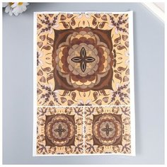 Декупажная карта "Узор" плотность 45 г/м2 формат А4 Noname