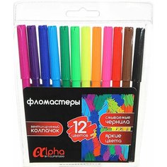 Набор смываемых фломастеров Clipstudio Альфа 12 цветов х2шт