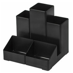 Подставка-органайзер BRAUBERG-CONTRACT, 109х95х101.5 мм, 5 отделений, черная, 230893
