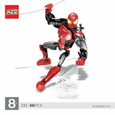 Сборная фигурка конструктор KSZ Heroes Assemble: Человек-паук, 66 дет.