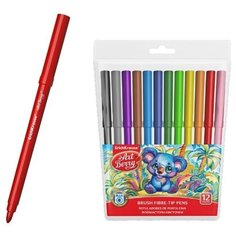 Фломастеры 12 цветов ErichKrause ArtBerry Super Tip Easy Washable, смываемые, вентилируемый колпачок, европодвес