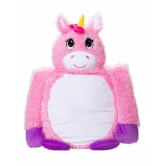 Игрушка обнимашка мягкая антистресс розовый единорог Little Big Hugs