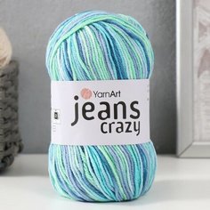 Пряжа "Jeans crazy" 55% хлопок, 45% акрил 160м/50гр (7204 принт) Yarn Art