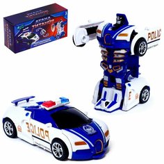 Робот инерционный Полицейский , трансформируется автоматически при столкновении Нет бренда