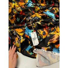 Ткань Плательно-костюмный шелковый бархат, 1 м. Noname