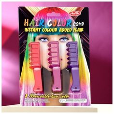 Мелки для волос с насадкой, набор 3 цвета Pro Market