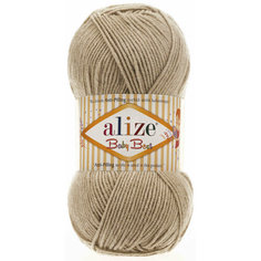 Пряжа Alize Baby best бежевый (256), 90%акрил/10%бамбук, 240м, 100г, 3шт