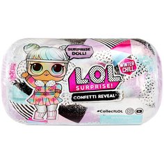 Кукла-сюрприз L.O.L. Surprise Winter Chill Confetti Surprise, 576600C3 темно-розовый LOL