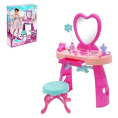 Туалетный столик Сима-ленд Столик Красавица с аксессуарами, 3277014, розовый