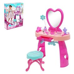 Туалетный столик Сима-ленд Столик Красавица с аксессуарами, 3277014, розовый