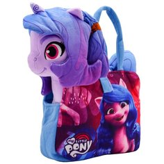 Мягкая игрушка YuMe Пони Иззи в сумочке My Little Pony, 25 см, фиолетовый
