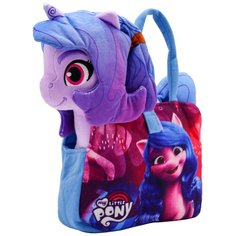 Мягкая игрушка YuMe Пони Иззи в сумочке My Little Pony, 25 см, фиолетовый