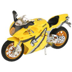 Мотоцикл ТЕХНОПАРК Супербайк ZY025296-R, 13.5 см, желтый