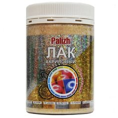 Акриловый лак Palizh с золотыми блестками для декора, 200 гр