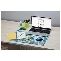 Коврик на стол Attache Selection Fluid, 35*59 см, серый, ламинированный картон