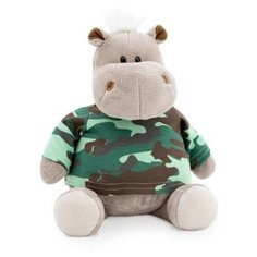 Бегемот в армейской футболке 20 см Orange Toys