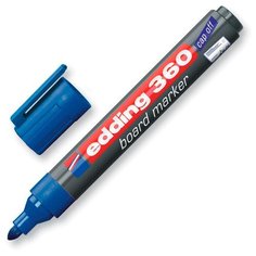Маркер для доски EDDING 360, синий, 1,5-3 мм, круглый наконечник, E-360/3, (10 шт.)