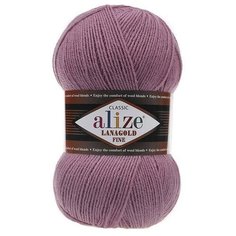 Пряжа Alize Lanagold Fine (Ланаголд Файн) 28 роза 49% шерсть, 51% акрил 100г 390м 5шт
