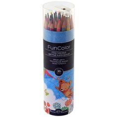 Цветные карандаши 36 цветов Bruno Visconti "Funcolor", пластик, в картонной тубе
