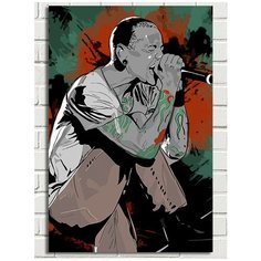 Картина по номерам Музыка Linkin Park Линкин Парк Честер Беннингтон - 6384 В 60x40