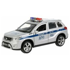 Машина металлическая «Suzuki Vitara полиция», 12 см, открываются двери и багажник, цвет серебристый Технопарк