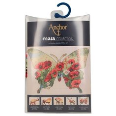 Набор для вышивания крестом Силуэт бабочки 5678-5044, 26x20 см см. Anchor