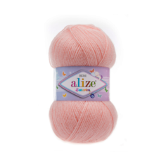 Пряжа Alize Sekerim Bebe, 100 % акрил, 100 г, 320 м, 1 шт., 517 светло-персиковый