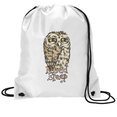 Сумка для обуви CoolPodarok Прикол. Сова need sleep