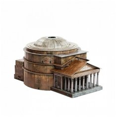 Сборная модель из картона. Масштаб 1/400 "Римский Пантеон" У444 Умная Бумага