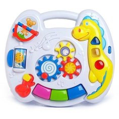Развивающий столик-подвеска ZABIAKA "Солнышко", световые и звуковые эффекты, работает от батареек