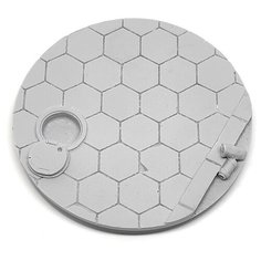 Подставка для миниатюр (Вархаммер, Warhammer и пр.) круглая "Urban Bases / Город", 60 мм, непокрашенная, 1 шт. Micro Art Studio