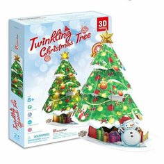Игрушка Новогодняя елка с подсветкой Cubic Fun