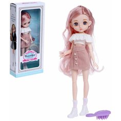 Кукла модная шарнирная Алиса в платье, Микс Denco Store