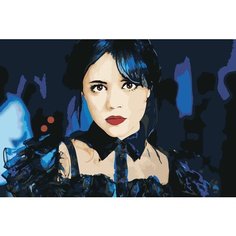 Картина по номерам "Wednesday Уэнсдей Аддамс: Танец на балу 2", Раскраска 40x60 см, Фильмы