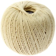 Пряжа ПНК Кирова Фиалка молочный(103), 100%хлопок, 225м, 75г, 1шт