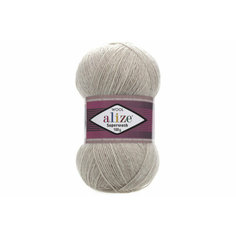 Пряжа Alize Superwash 100 бежевый меланж (152), 75%шерсть/25%полиамид, 420м, 100г, 1шт