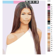 Картина по номерам Z-973 "Зендея-Zendaya" 80x100 Brushes Paints