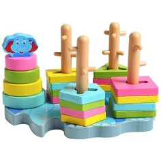 Развивающая игрушка Сима-ленд Слоник, 3110263, разноцветный