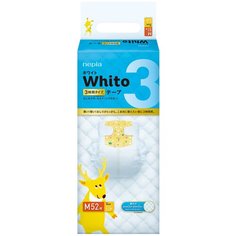 Nepia подгузники Whito 3 часа M (6-11 кг) 52 шт.